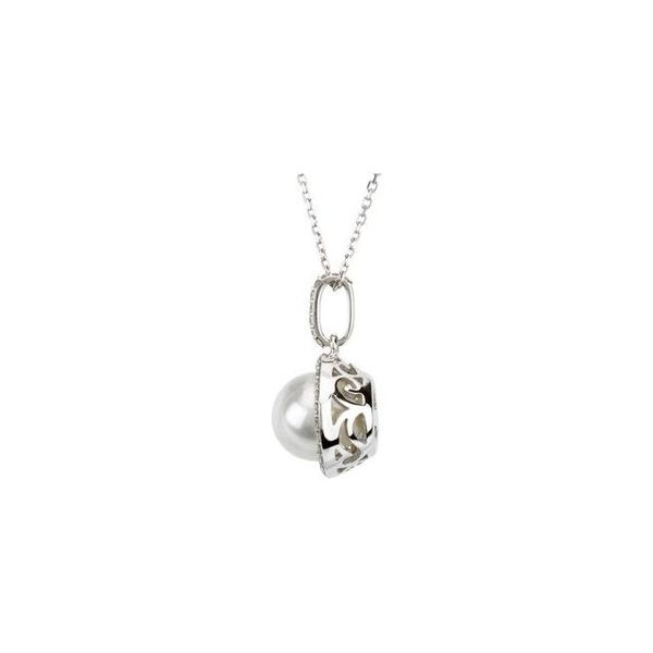 Halo-Style Pearl Necklace - Image 2