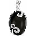 Accented Scroll Pendant