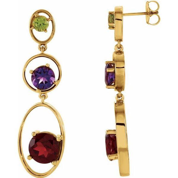 Graduated Geometric Earrings