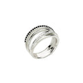 Accented Criss-Cross Ring