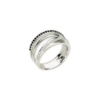 Accented Criss-Cross Ring