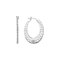 Floral U-Hoop Earrings
