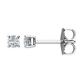 Round 4-Prong Stud Earrings