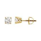 Round 4-Prong Stud Earrings