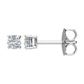 Round 4-Prong Stud Earrings