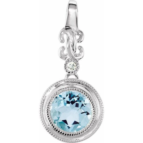 Bezel-Set Granulated Pendant