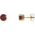 Round 4-Prong Stud Earrings