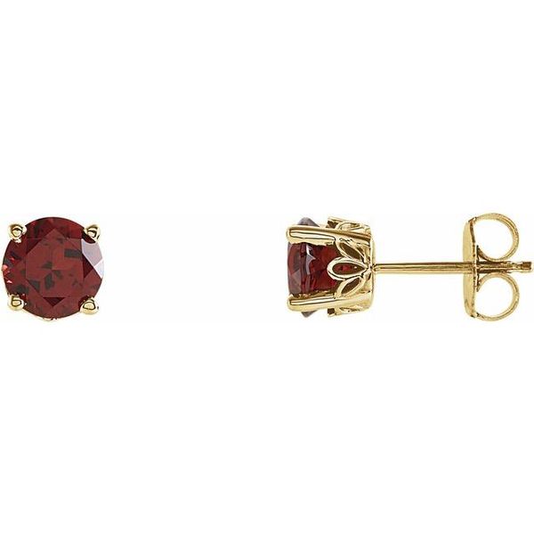 Round 4-Prong Stud Earrings