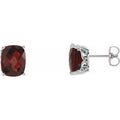 Cushion 4-Prong Stud Earrings