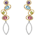 Multi-Gemstone Earrings - Image 2