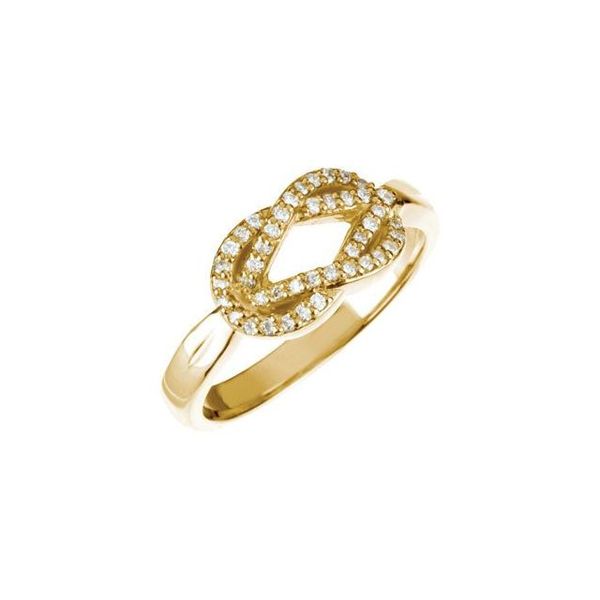 Accented Knot Ring
