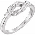 Accented Knot Ring