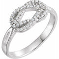 Accented Knot Ring