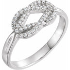 Accented Knot Ring