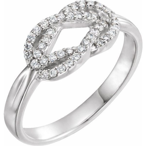 Accented Knot Ring