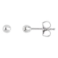 Bright Finish Ball Earrings
