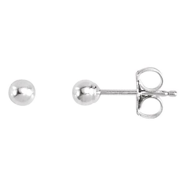 Bright Finish Ball Earrings