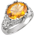 Accented Leaf Ring