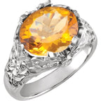 Accented Leaf Ring