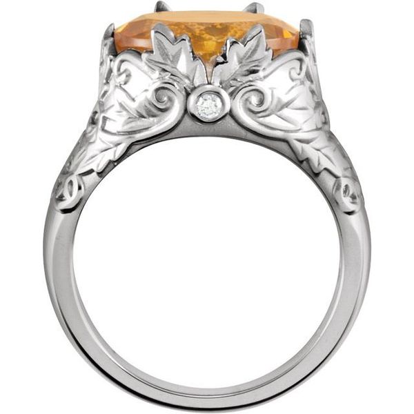 Accented Leaf Ring - Image 2