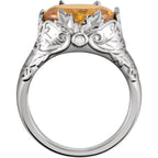 Accented Leaf Ring - Image 2