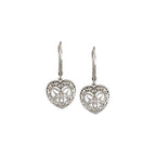 Granulated Filigree Heart Earrings - Image 2