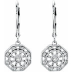 Accented Granulated Filigree Earrings - Image 2