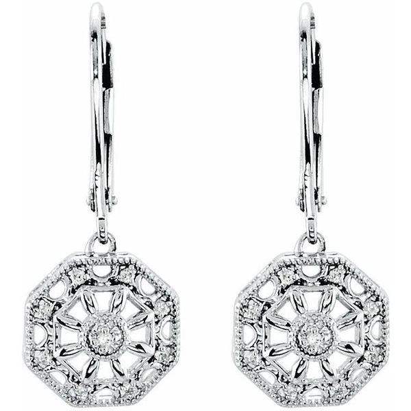 Accented Granulated Filigree Earrings - Image 2