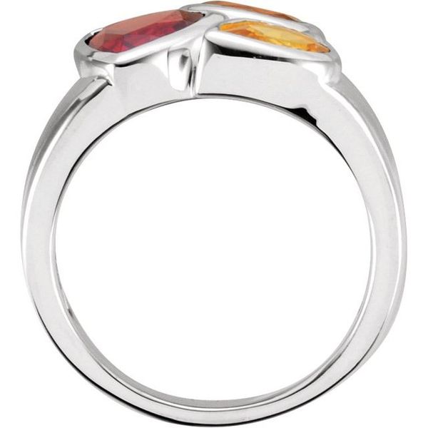 Bezel-Set Multi-Gemstone Ring - Image 2