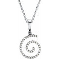 Accented Spiral Necklace