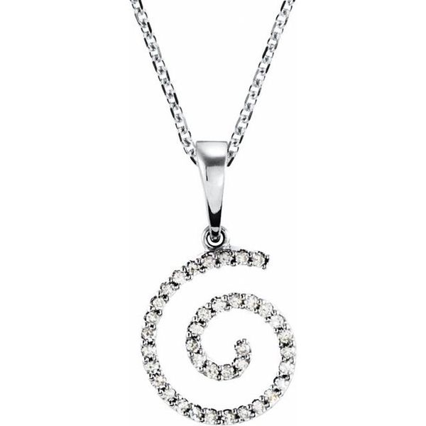Accented Spiral Necklace