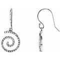 Accented Spiral Earrings