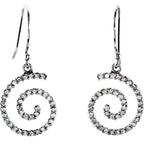 Accented Spiral Earrings - Image 2