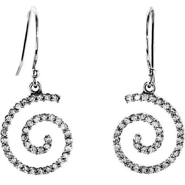 Accented Spiral Earrings - Image 2
