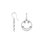 Accented Smiley Face Earrings