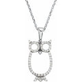 Accented Owl Necklace