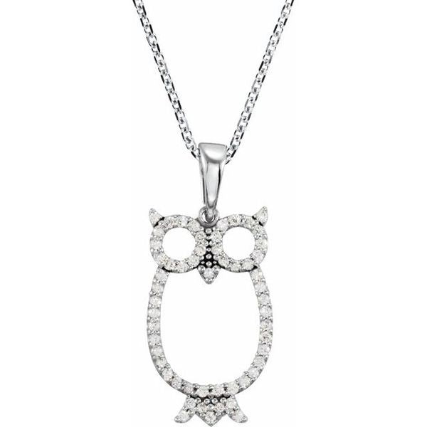 Accented Owl Necklace