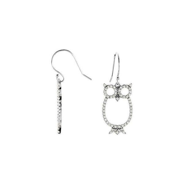 Accented Owl Earrings