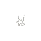 Accented Puzzle Piece Necklace