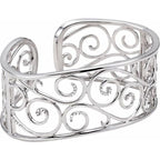 Filigree Scroll Cuff Bracelet - Image 3