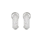 Pavé-Style Omega Clip Earrings - Image 2