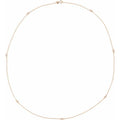 Bezel-Set Station Necklace