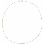 Bezel-Set Station Necklace