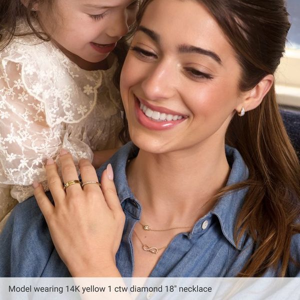 Bezel-Set Station Necklace - Image 4