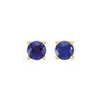 Round 4-Prong Stud Earrings - Image 2