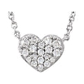 Cluster Heart Necklace