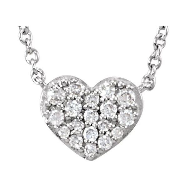 Cluster Heart Necklace