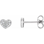 Cluster Heart Earrings