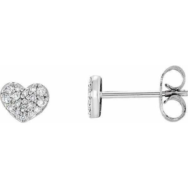 Cluster Heart Earrings