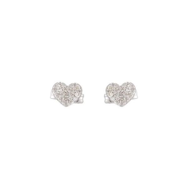 Cluster Heart Earrings - Image 2